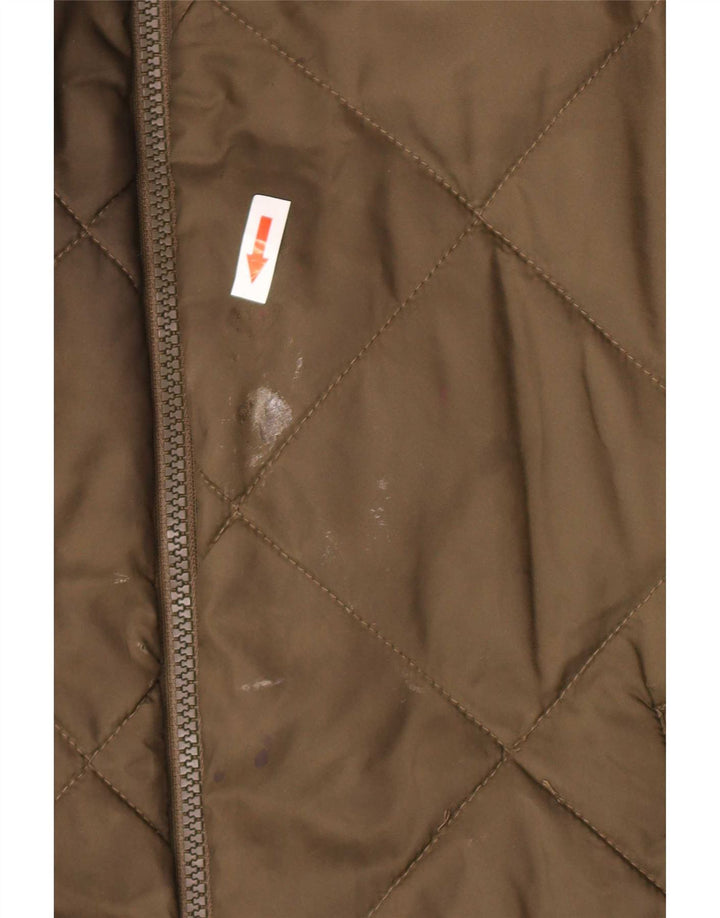 Barbour Herren Steppweste UK 42 XL Khaki Polyamid