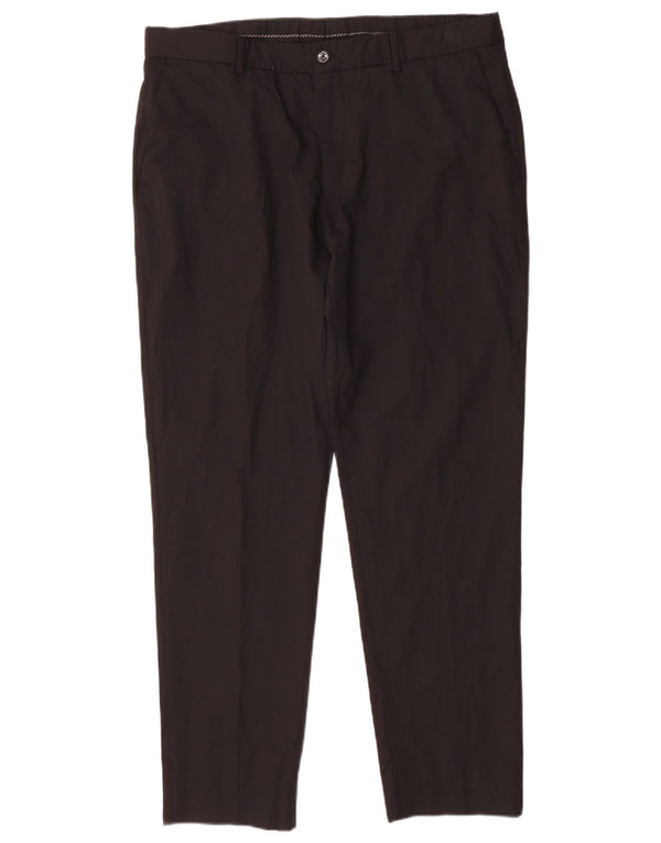 Zara Herren Slim Anzughose EU 44 Large W34 L28 Schwarz