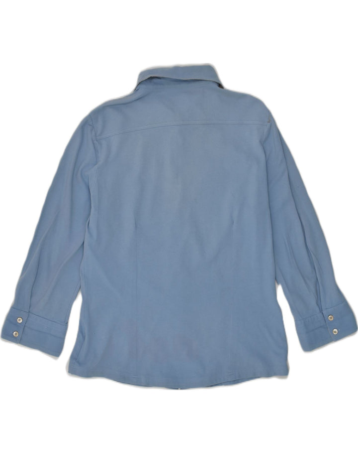 HENRY COTTONS Womens Shirt IT 50 XL Blue Cotton | Vintage Henry Cottons | Thrift | Second-Hand Henry Cottons | Used Clothing | Messina Hembry 