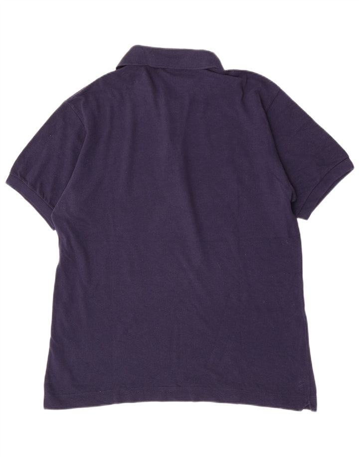 Lacoste Herren-Poloshirt, Größe 4, mittelgroß, marineblau, Baumwolle
