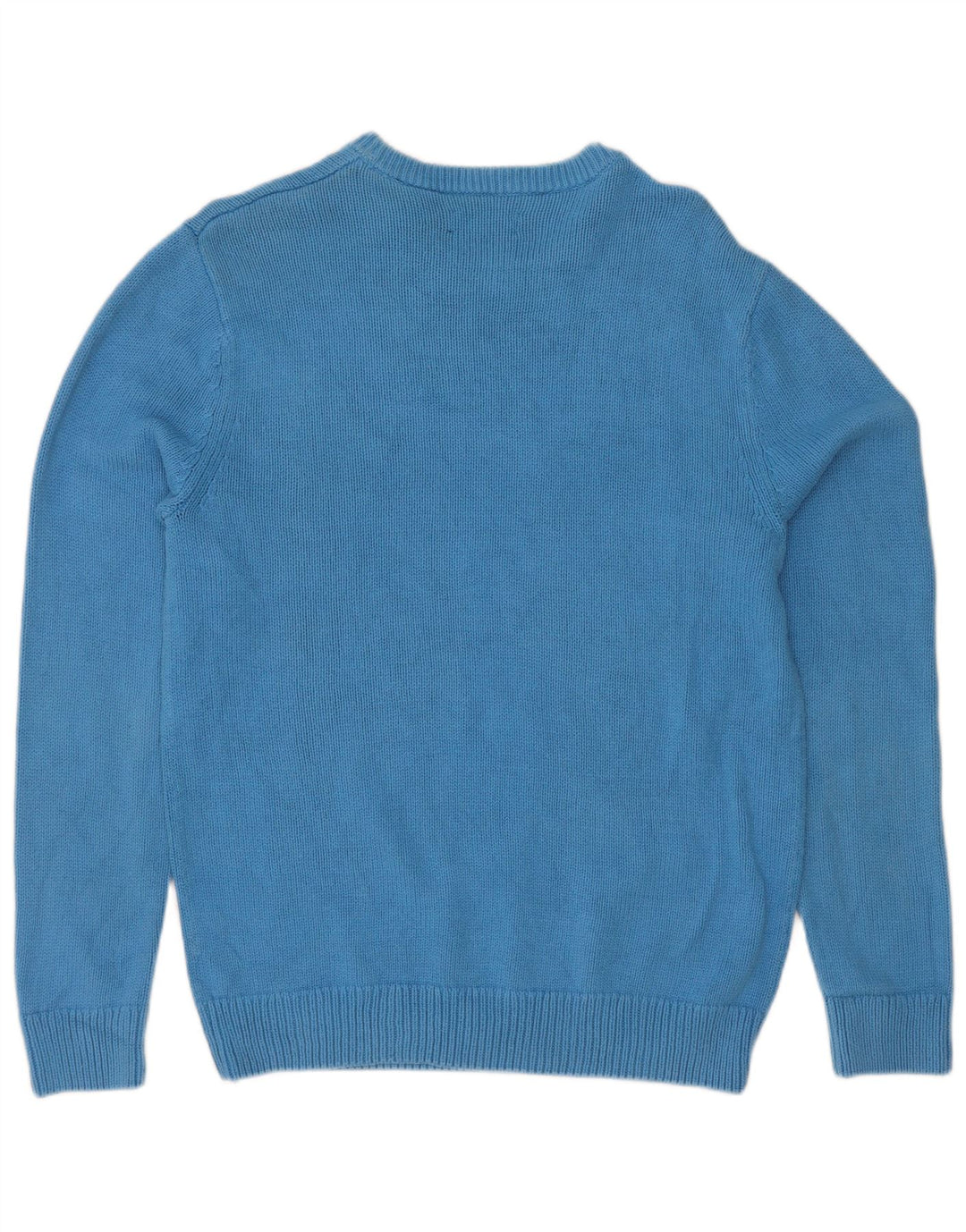 Chaps Herren-Pullover mit U-Boot-Ausschnitt, Größe S, Blau, Baumwolle