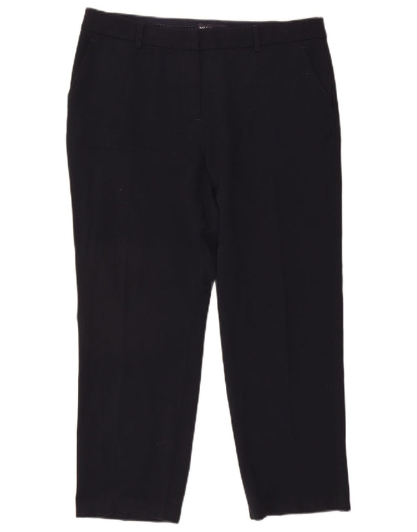 Marks & Spencer Damen Crop Casual Hose UK 14 Large W34 L25 Marineblau