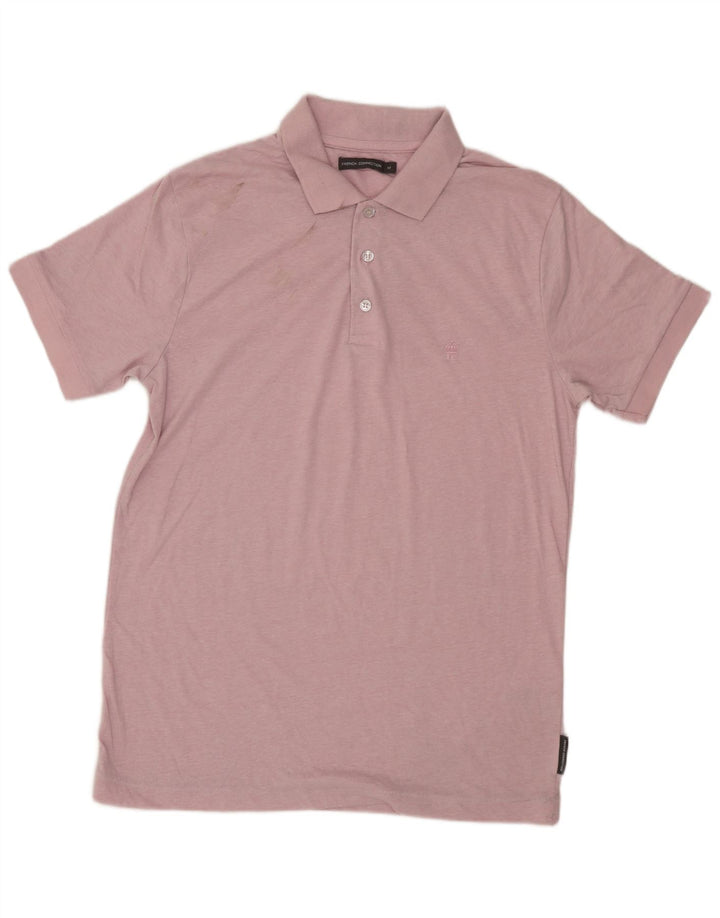 FRENCH CONNECTION Herren-Poloshirt aus mittelrosa Baumwolle