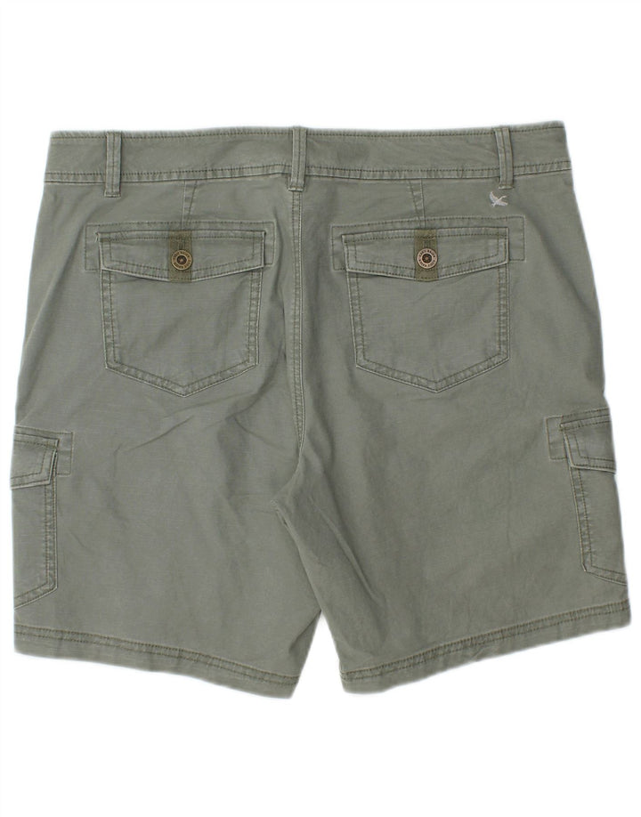 Eddie Bauer Damen Cargoshorts US 12 Large W36 Khaki Baumwolle