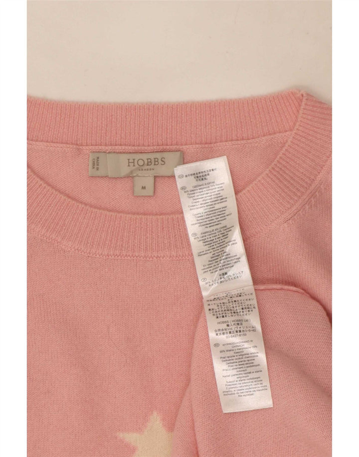 Hobbs Damen-Pullover mit abstraktem Muster und U-Boot-Ausschnitt, Gr. 14, Mittelrosa