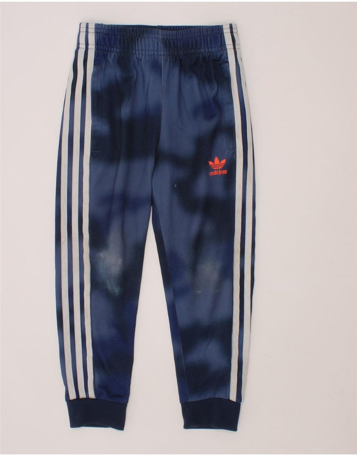 ADIDAS Boys Full Tracksuit 5-6 Years Blue Tie Dye Polyester Vintage Adidas and Second-Hand Adidas from Messina Hembry 