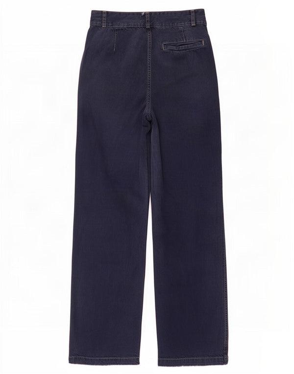 Zara Damen High Rise Loose Jeans EU 32 2XS W22 L28 Marineblau