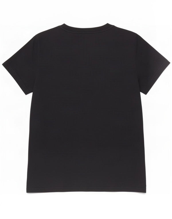 Adidas Damen Graphic T-Shirt Top UK 12/14 Mittelschwarze Baumwolle
