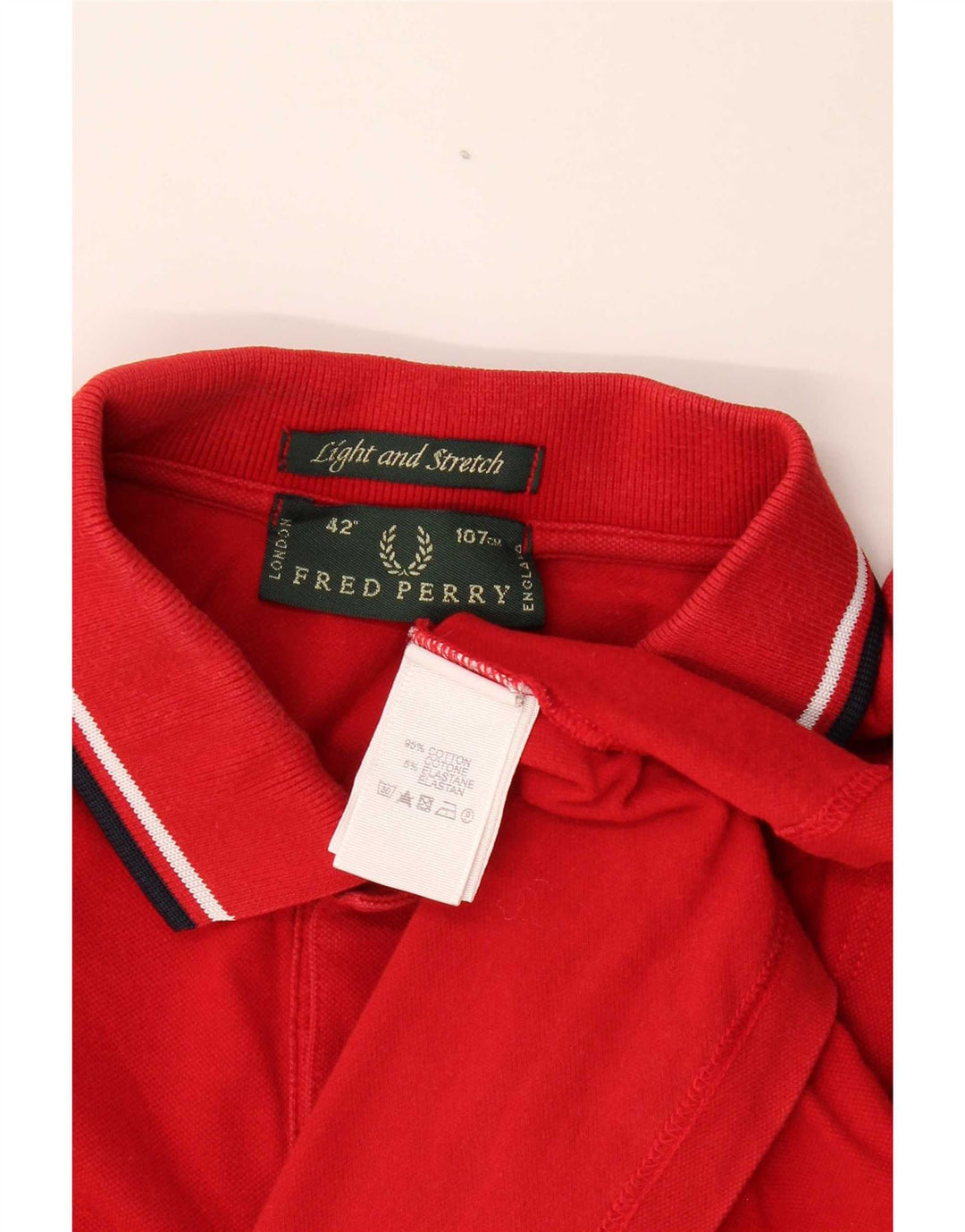 Fred Perry Herren-Poloshirt aus mittelroter Baumwolle