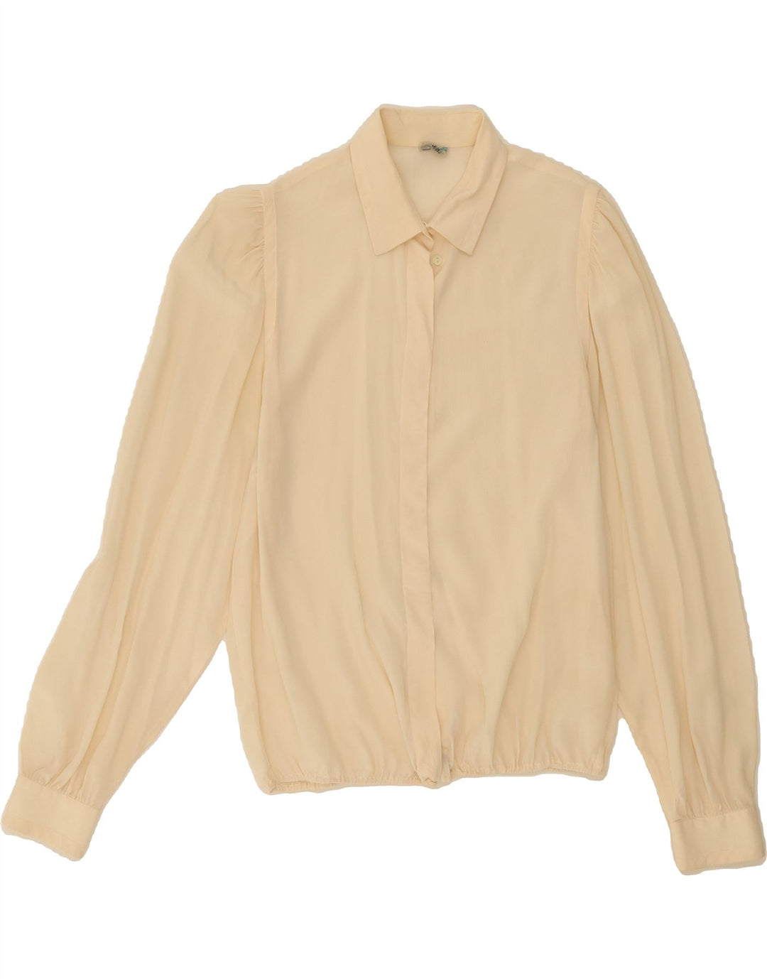 VINTAGE Womens Shirt Blouse IT 48 XL Beige Vintage Vintage and Second-Hand Vintage from Messina Hembry 