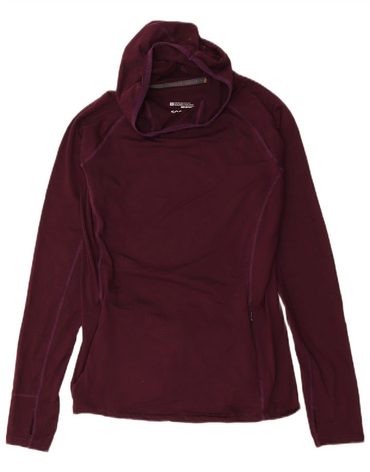 Mountain Warehouse IsoCool-Oberteil für Damen, langärmlig, UK 12, mittleres Burgunderrot
