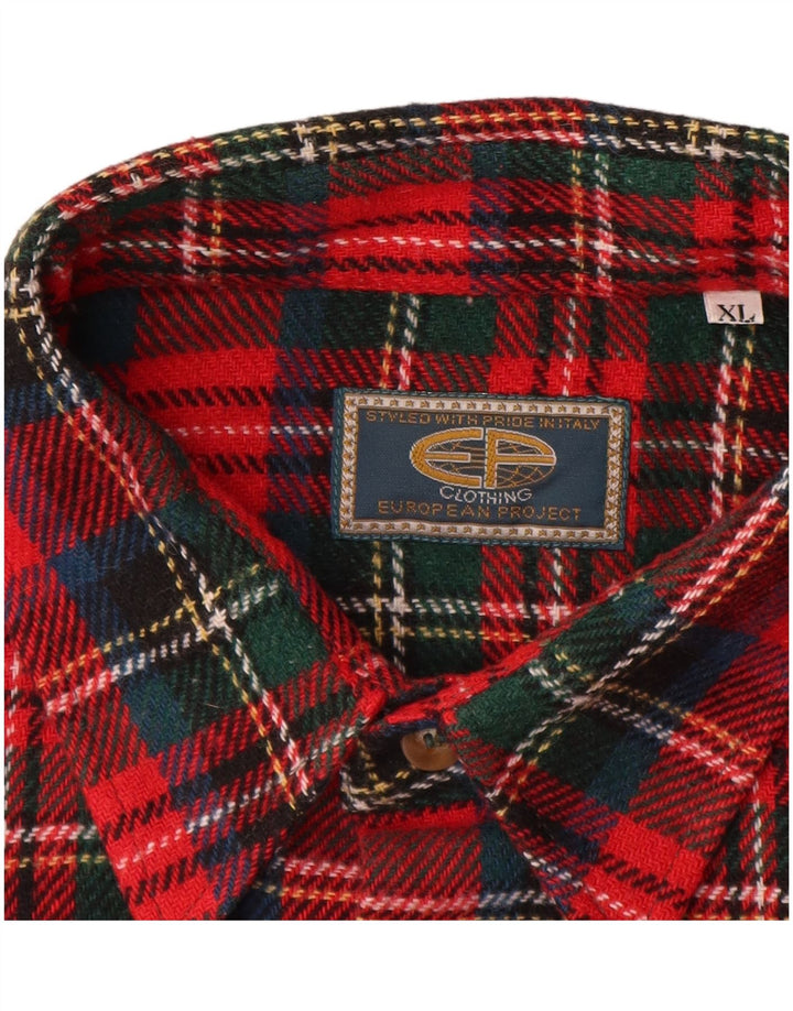 EUROPEAN PROJECT Herren Flanellhemd XL Rot kariert