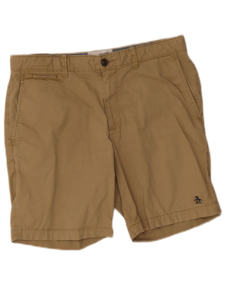 Penguin Herren Chinoshorts EU 48 Medium W32 Beige Baumwolle