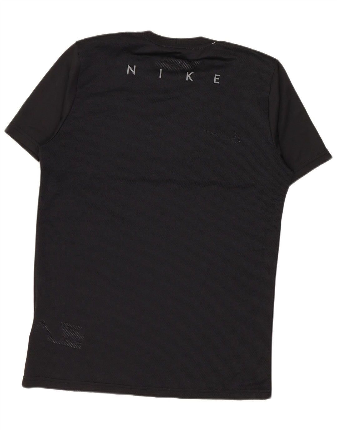 Nike Herren Dri Fit T-Shirt Top Mittelschwarzes Colourblock-Polyester