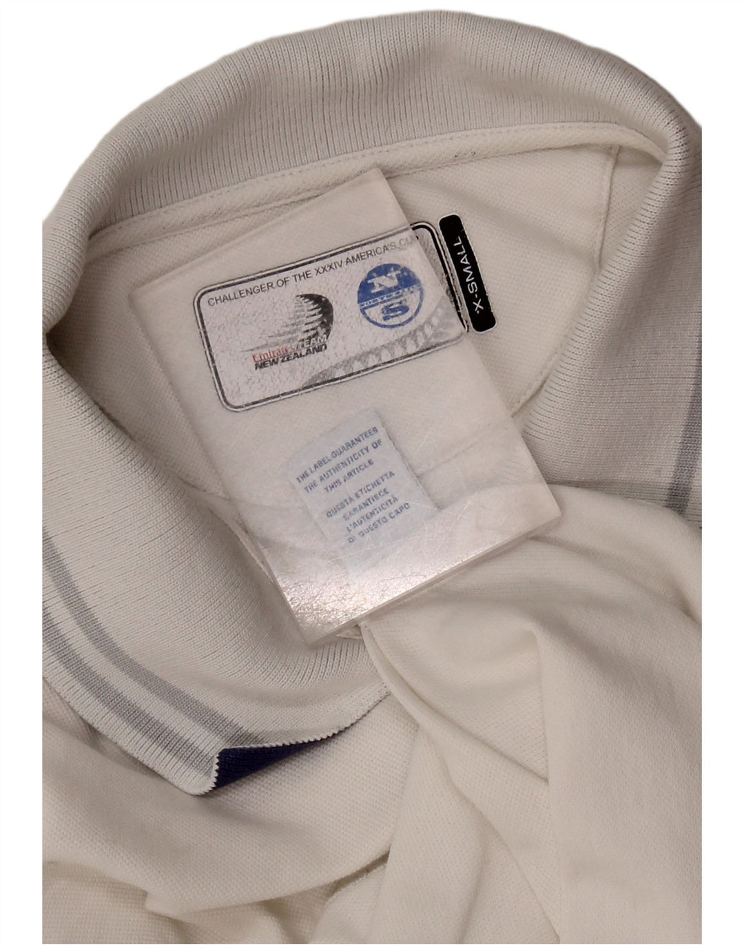 NORTH SAILS Damen Neuseeland Grafik Poloshirt UK 6 XS Weiß