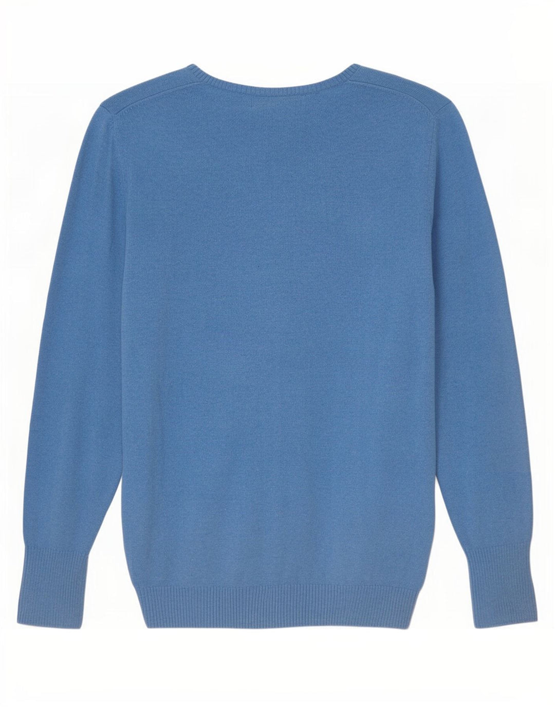 Eddie Bauer Herren-Pullover mit V-Ausschnitt, Größe S, blaue Baumwolle