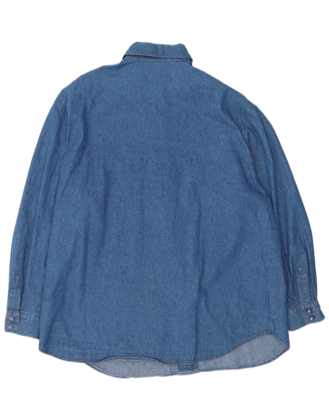 Hammer Damen-Jeanshemd in Übergröße, EU 46, XL, blaue Baumwolle