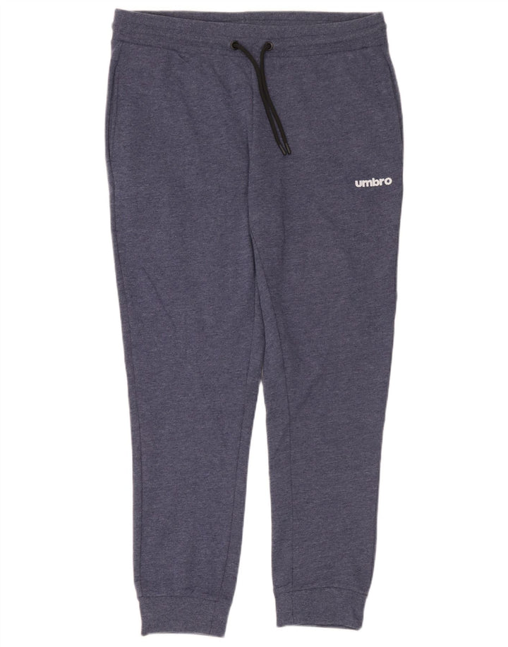 Umbro Herren-Trainingshose, Jogginghose, Größe L, Blau, Baumwolle