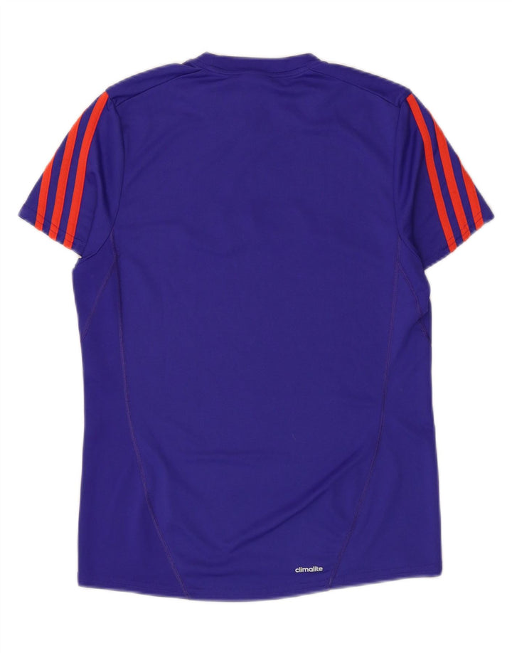 Adidas Herren Climalite Graphic T-Shirt Top XS Blau Polyester