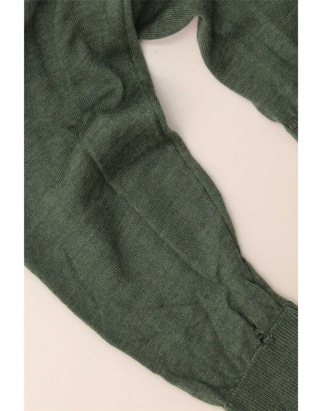Lacoste Herren-Pullover mit Rundhalsausschnitt, Größe 7 2XL, grüne Schurwolle