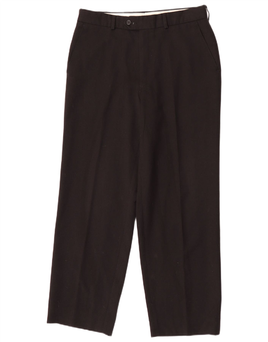 Marks & Spencer Herren St. Michael Gerade Anzughose W32 L28 Schwarze Wolle