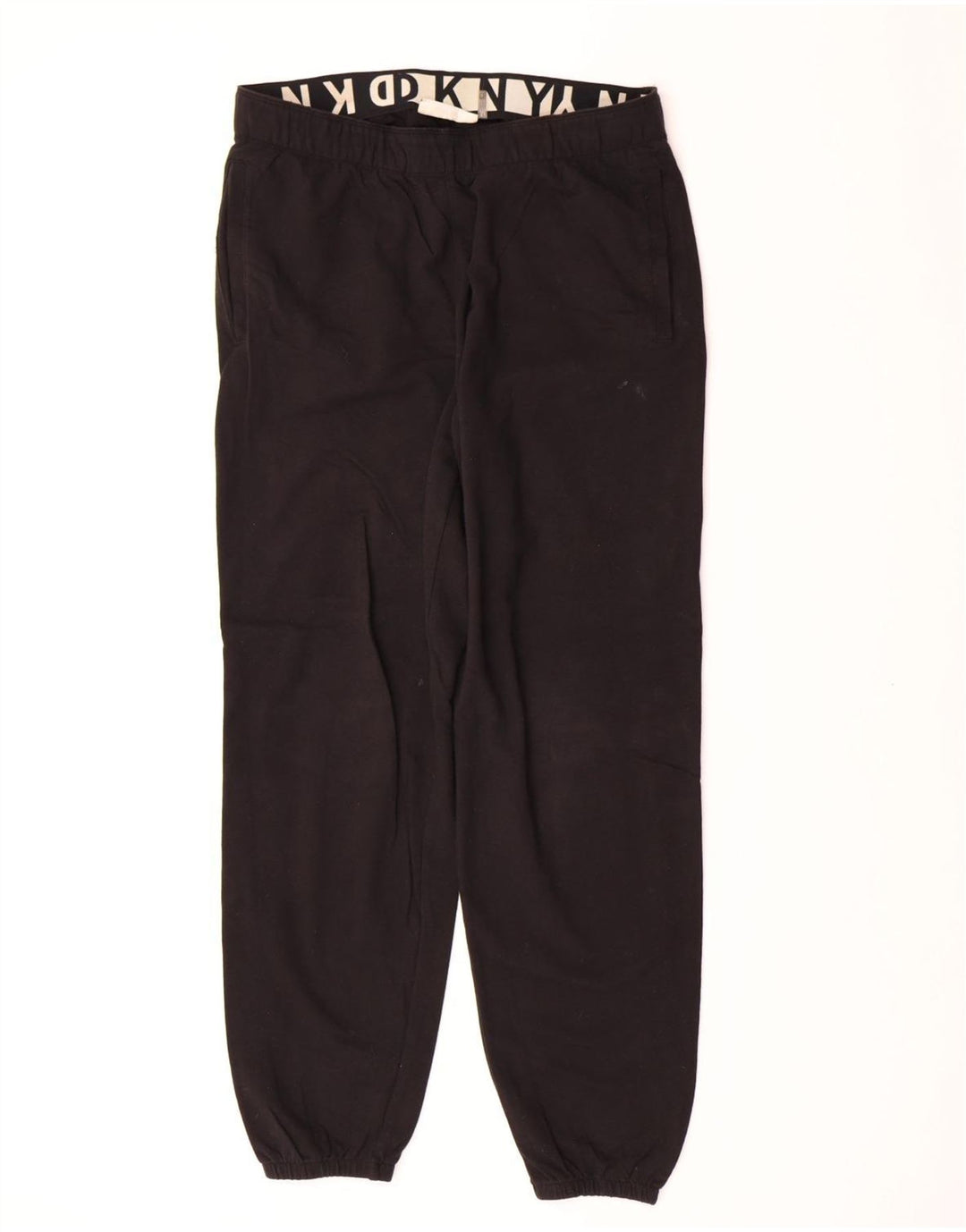 DKNY Mens Tracksuit Trousers Joggers Small  Black Cotton
