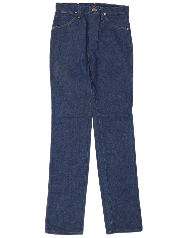 Wrangler Damen Straight Jeans W30 L36 Blaue Baumwolle