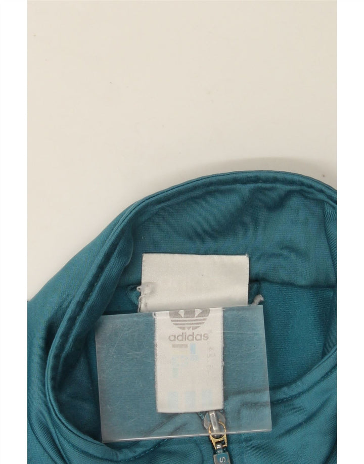 ADIDAS Herren-Trainingsanzug, Top-Jacke, UK 42/44, großes blaues Polyester