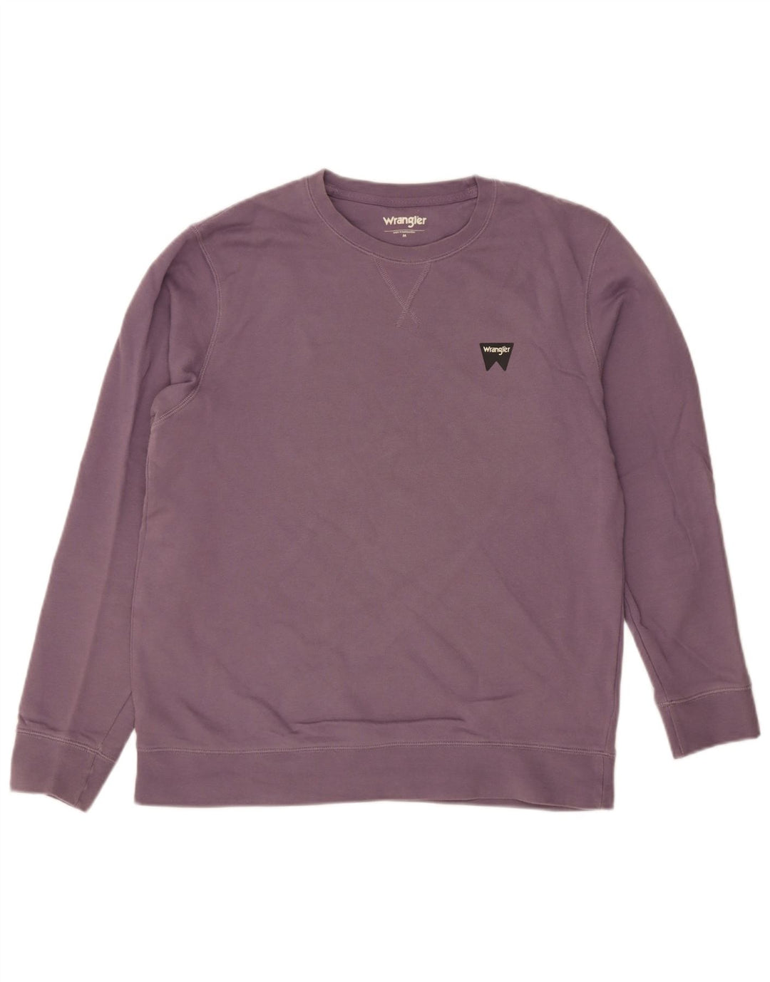 Wrangler Herren-Sweatshirt-Pullover aus mittelvioletter Baumwolle