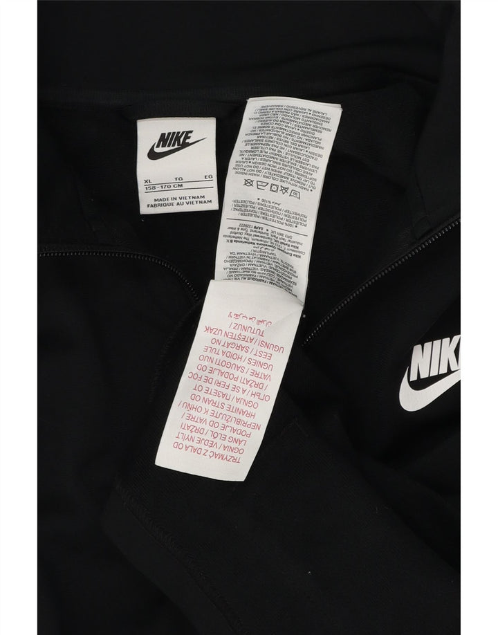 Nike Jungen Grafik-Trainingsanzug-Top-Jacke, 13–14 Jahre, XL, schwarzes Polyester