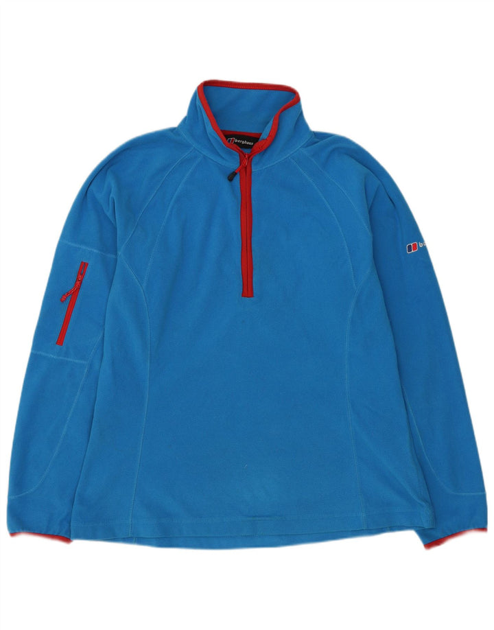 Berghaus Damen-Fleecepullover mit Reißverschluss, UK 14, Größe L, Blau