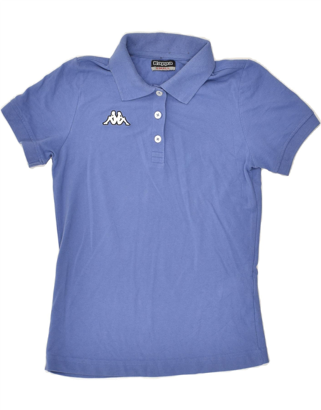 KAPPA Womens Polo Shirt UK 10 Small Blue Cotton | Vintage Kappa | Thrift | Second-Hand Kappa | Used Clothing | Messina Hembry 