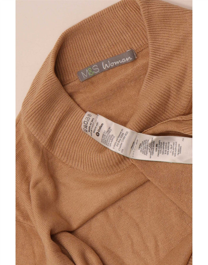 Marks & Spencer Rollkragenpullover für Damen, Gr. 40, Braun
