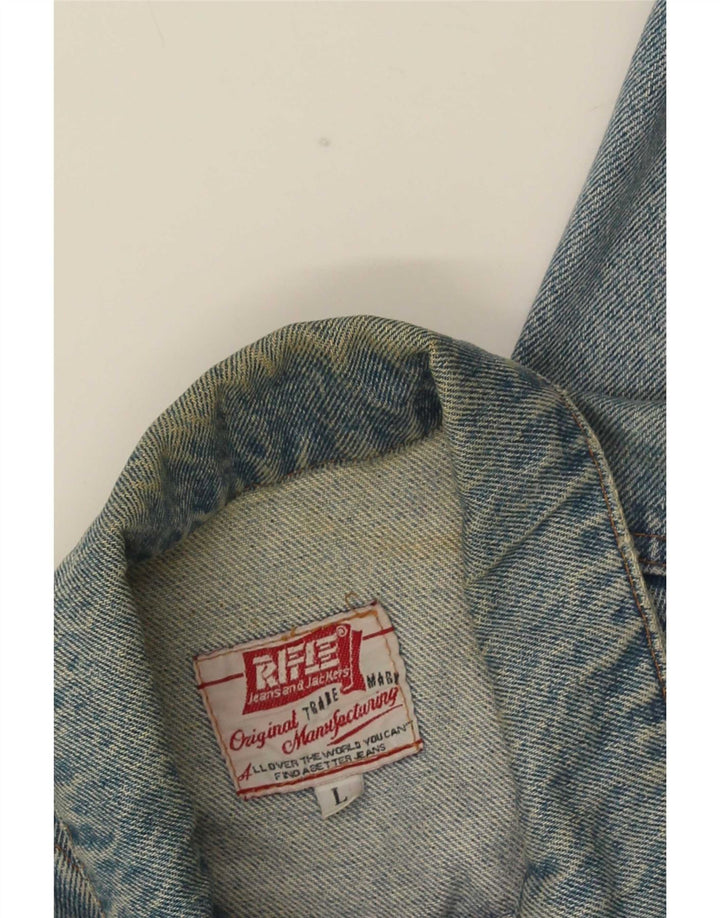 Rifle Herren Jeansjacke UK 40 Large Blau