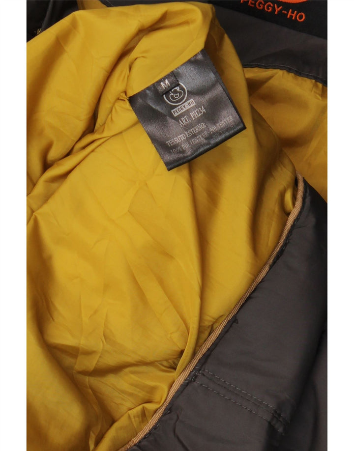 Peggy-Ho Wattierter Damenmantel mit Kapuze, UK 14, Mittelgrau, Polyester