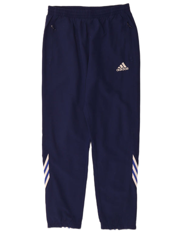 ADIDAS Herren-Trainingshose UK 38/40 Mittelmarineblaues Polyester