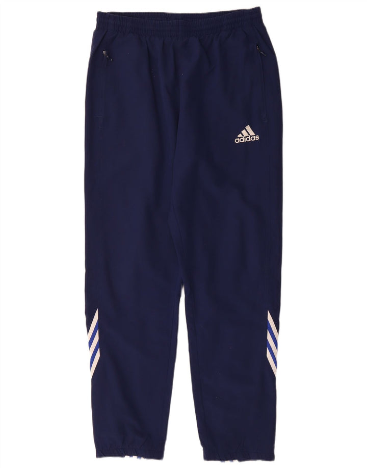 ADIDAS Herren-Trainingshose UK 38/40 Mittelmarineblaues Polyester