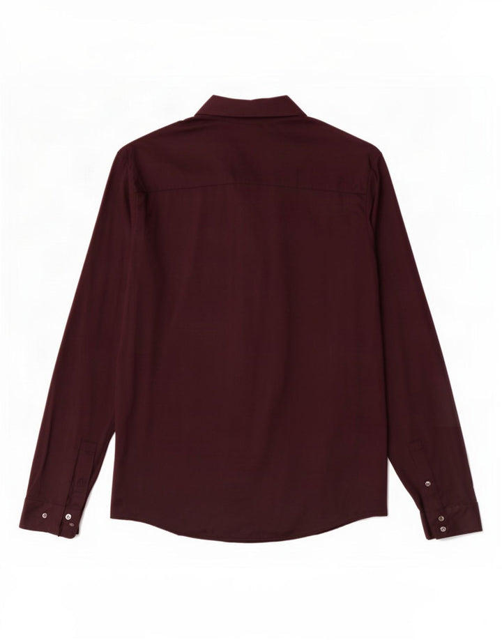 Cos Herrenhemd XL Burgund Baumwolle