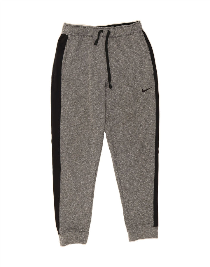 NIKE Mens Dri Fit Tracksuit Trousers Joggers Small  Grey Colourblock Vintage Nike and Second-Hand Nike from Messina Hembry 
