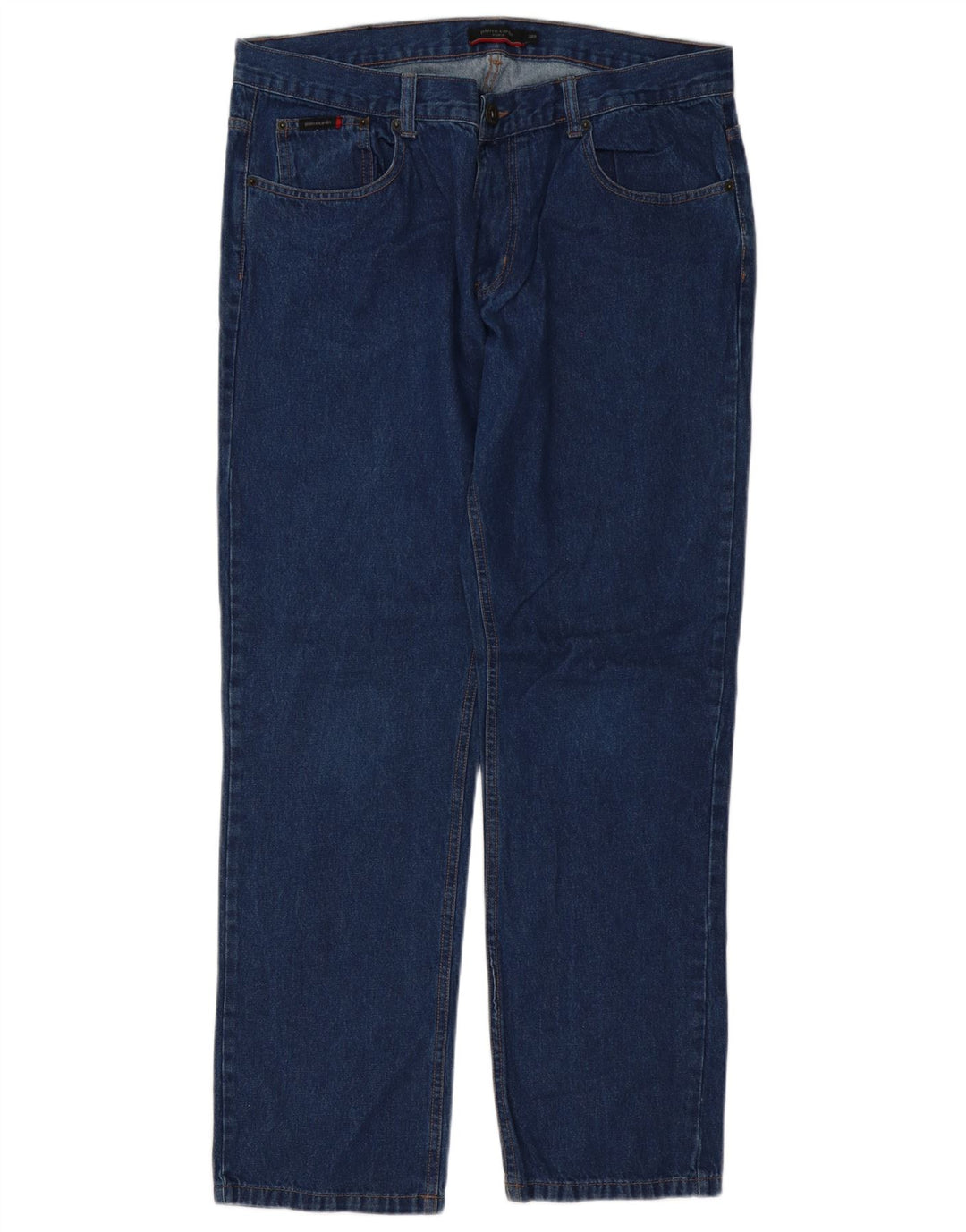 Pierre Cardin Herren Straight Jeans W36 L32 Blaue Baumwolle