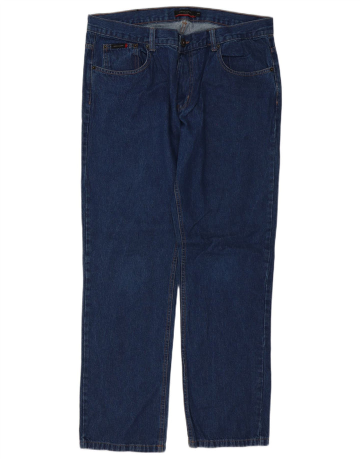 Pierre Cardin Herren Straight Jeans W36 L32 Blaue Baumwolle