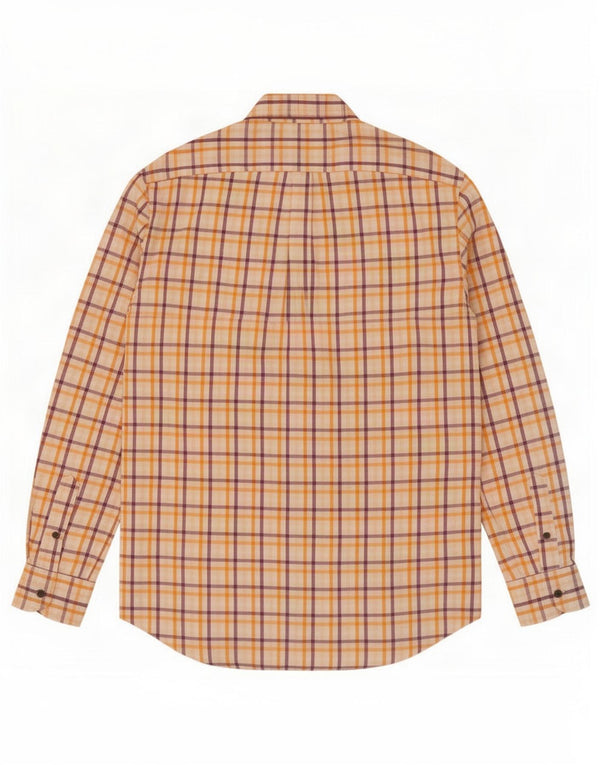 Harmont & Blaine Herrenhemd, groß, orange kariert, Baumwolle
