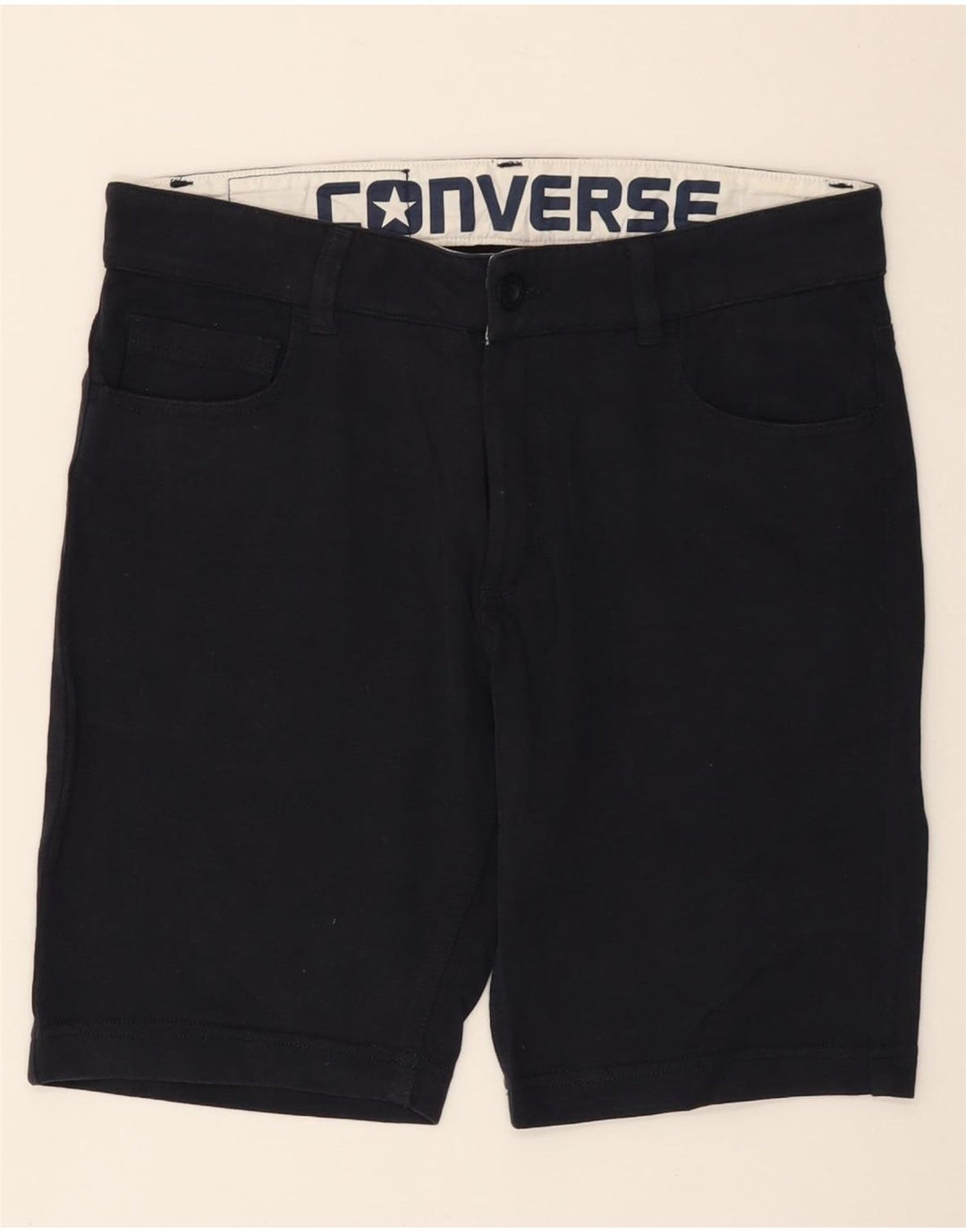 CONVERSE Herren-Freizeitshorts, Größe S, Größe W29, Marineblau, Baumwolle
