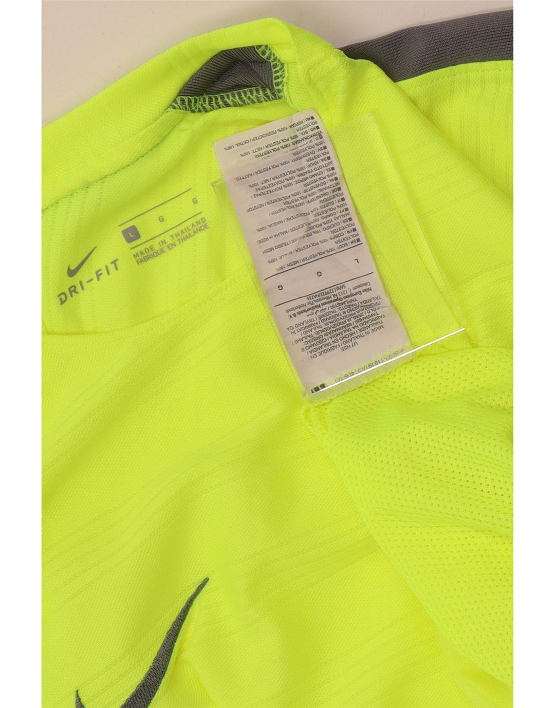 Nike Herren Dri Fit T-Shirt-Oberteil, großes grünes Farbblock-Polyester