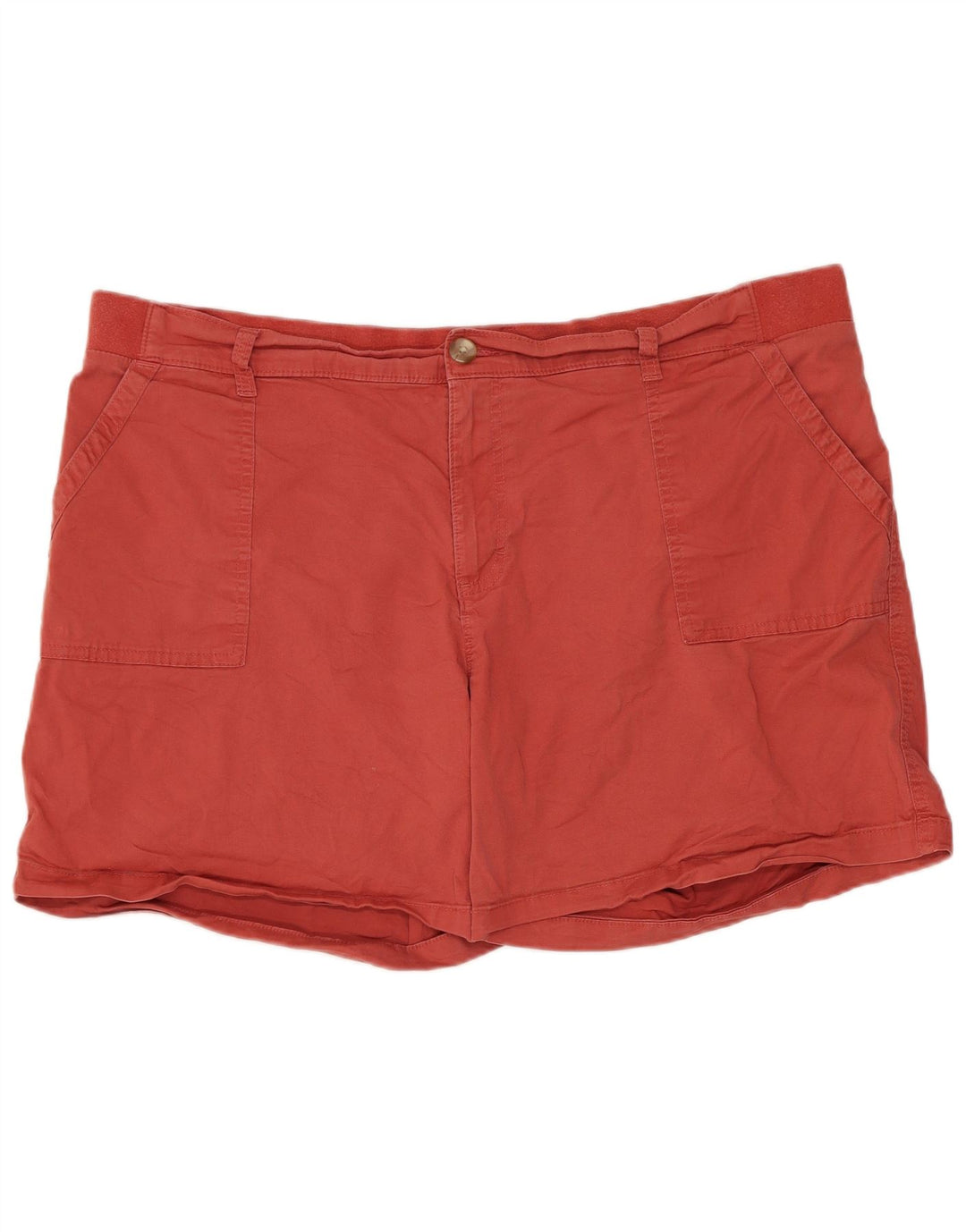 Lee Damen-Bermudashorts mit mittlerer Leibhöhe und regulärer Passform, US 20, 3XL, W40, rote Baumwolle