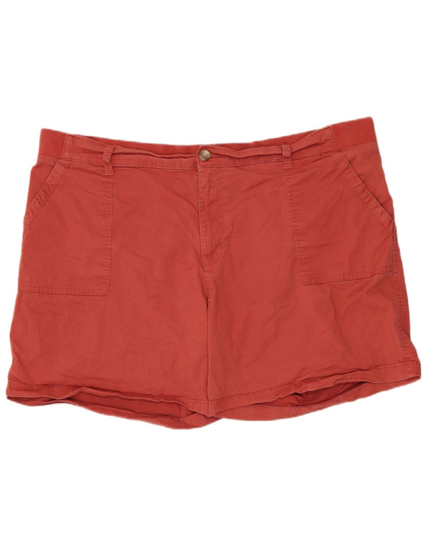 Lee Damen-Bermudashorts mit mittlerer Leibhöhe und regulärer Passform, US 20, 3XL, W40, rote Baumwolle