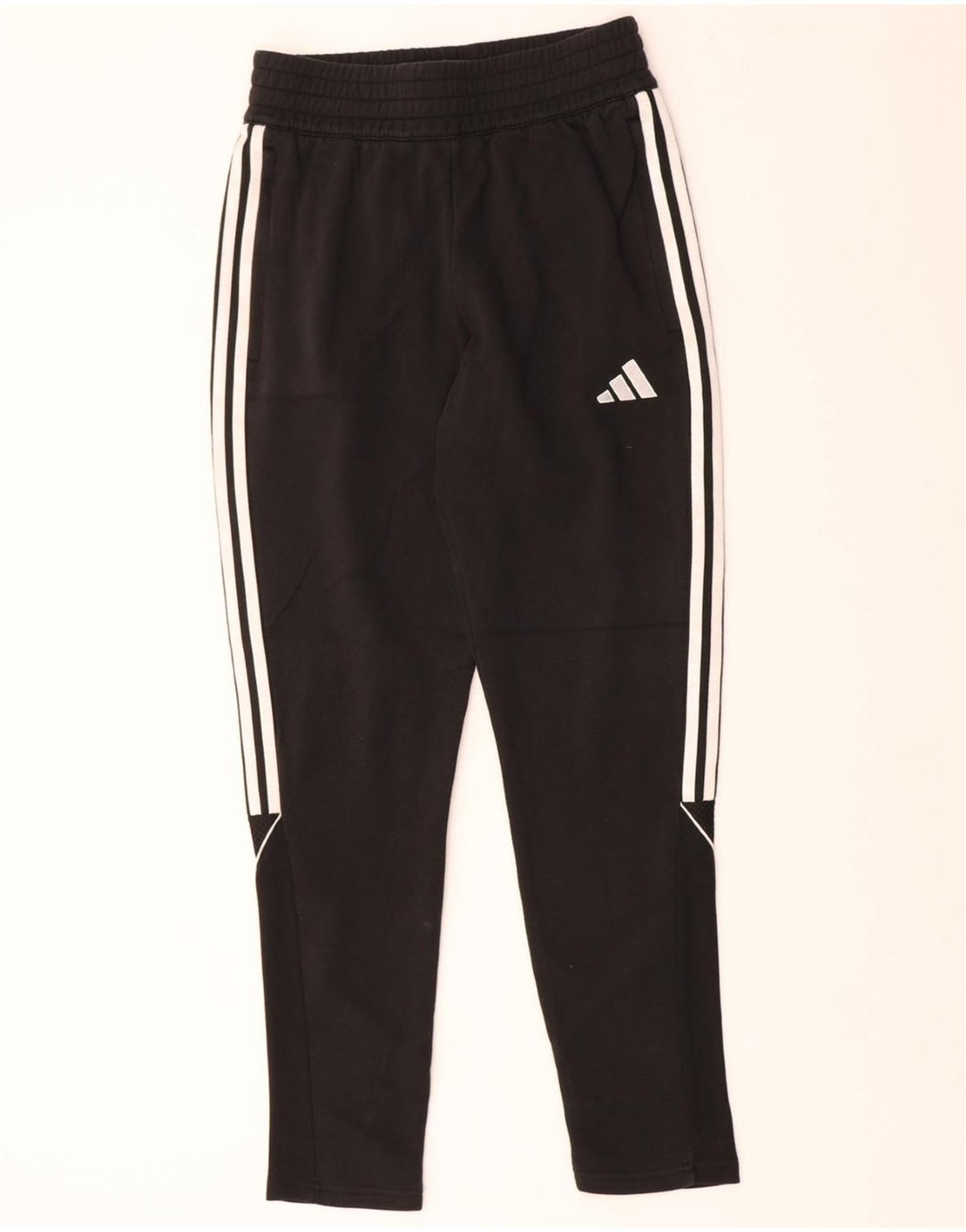 ADIDAS Mens Tracksuit Trousers Small Black Cotton