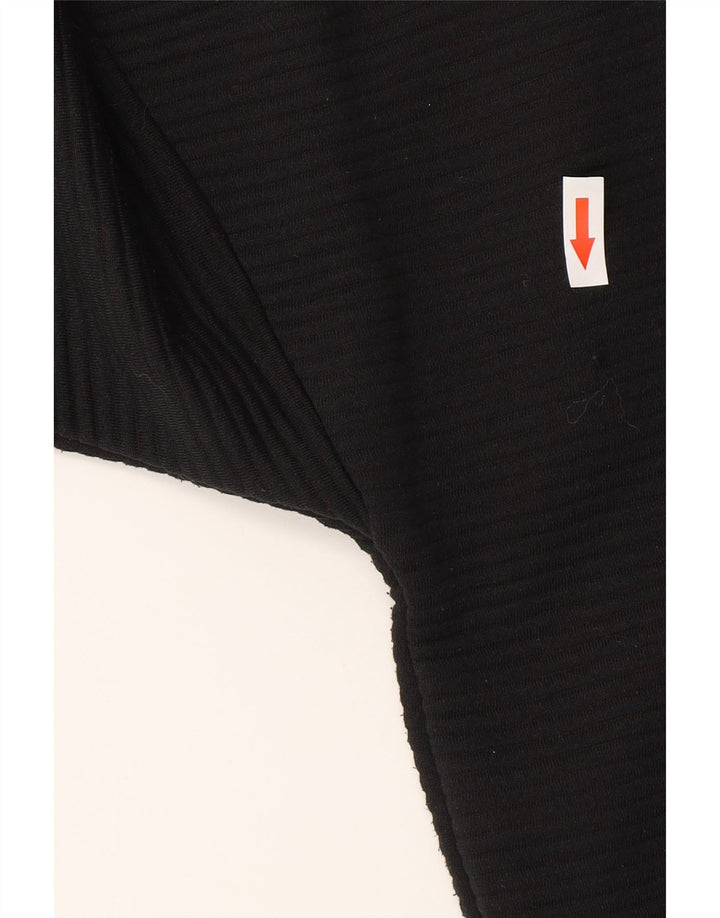 Adidas Jungen Kapuzenpullover mit Reißverschluss, 13–14 Jahre, schwarzes Polyester