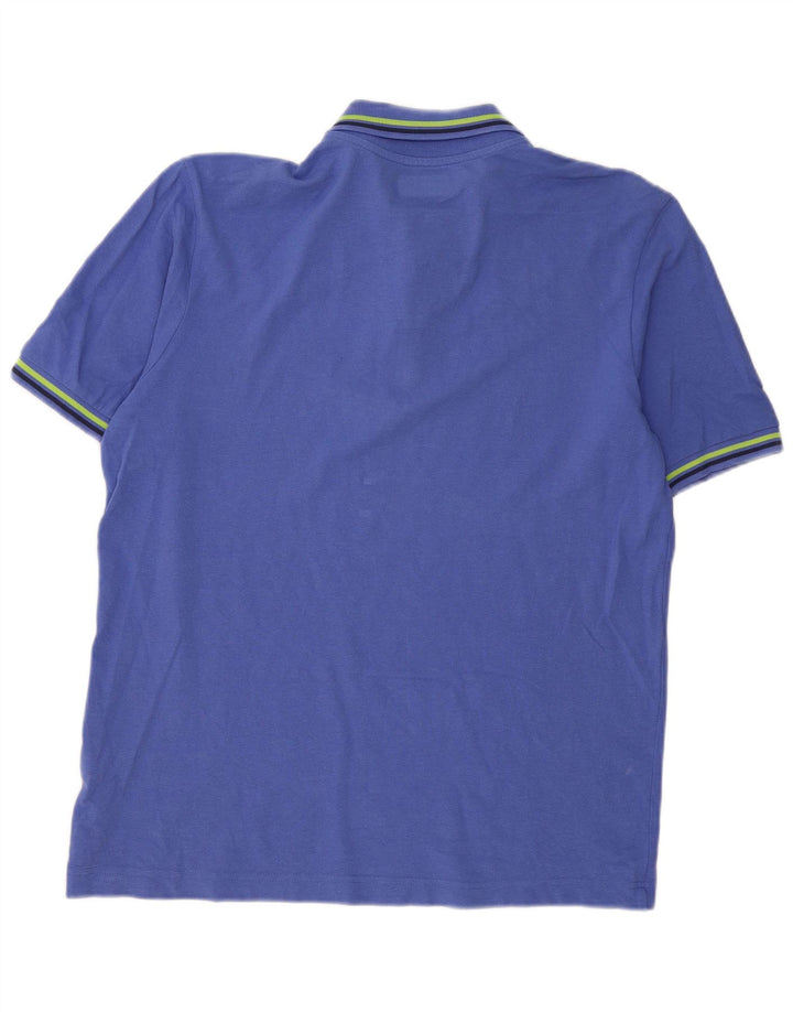 Kappa Herren Poloshirt XL Blau Baumwolle