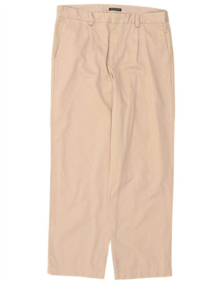 DOCKERS Herren Khakis Loose Fit Chinohose W34 L32 Beige